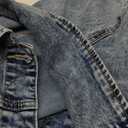 luvamia Women's Basic Button Down Stretch Fitted Long Sleeves Denim Jean Jacket (Large)