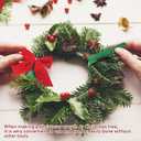 120 Pcs Christmas Garland Ties, Holiday Garland Twist Ties for Banister Christmas Decoration, Nylon Garden Plant Cable Straps, Decorative Christmas Tree Wreath Railings Stairways Ties Green