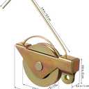 Gatuida 4pcs Sliding Screen Door Rollers, Iron Ball Bearing Tension Wheels for Smooth Glide Home Window Screen Replacement Accessories