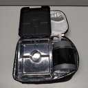 Pawtong Bento Lunch Box Set With 10oz Soup Thermo, Leakproof Lunch Containers with 4 Compartment, Kids Hot Thermo Food Jar/Insulation Lunch Bag, Food Containers for School (Black)