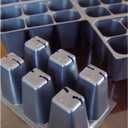 Seedling Starter Trays, 720 Cells: (120 Trays; 6-cells Per Tray), Plus 5 Plant Labels