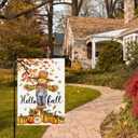 4 x Artscope Fall Maple Leaves Scarecrow Pumpkin Garden Flag 12x18 Inch Double Sided, Thanksgiving Seasonal Outdoor Autumn Harvest Flag for Yard Farmhouse Holiday Decoration