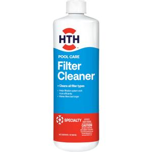 HTH 67227 Swimming Pool Care Filter Cleaner, Quickly and Effectively Cleans and Prolongs Life of Pool Filter, Improves Filtration Efficiency, Compatible with All Filter Types, 32oz