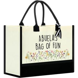 Gifts for Grandma Grandma Christmas gifts Canvas Tote Bags for Women - Fun (Abuelabag)