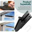 N349-324 Black Plastic Replacement Post Jamb Bracket, for Use with V1709 and V1346 Door Closers