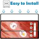 for Google Pixel 7a 2023 Full Coverage Screen Protector, [2 Pcs] Black Silk 9H Hardness Tempered Glass Screen Protector for Google 7a 6.1", Bubble Free, Anti-Scratch (Full Cover)