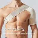 Shoulder Brace for Men & Women Shoulder Compression Sleeve for Rotator Cuff Injuries, Frozen Shoulder & Tendonitis Breathable Shoulder Support for Sports & Recovery Fits Left or Right Arm (XS/S)