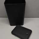 TIPGO Bathroom Can with Lid, 10 Liter/ 2.6 Gallon Slim Garbage Can, Small  Bin Waste Basket with Pop-Up Lid for Kitchen, Bedroom, Living Room, Office (Black)