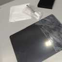 Acrylic Black Dry Erase Board with Stand - 12 x 8 Small Desktop Whiteboard with Marker, Reusable Desk Blackboard, to-Do List, Planner, Memo Clipboard, Menu Board for Office, Home, Bar