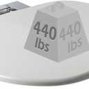 Dyna-Living Wall Mounted Folding Shower Seat 440 lbs Load-Bearing Fold Down Shower Seat for Inside Shower, ABS Material Folding Shower Bench Foldable Shower Chair for Shower Stall