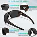 STGATN Polarized Sports Sunglasses for Men Driving Cycling Fishing Running UV400 Protection