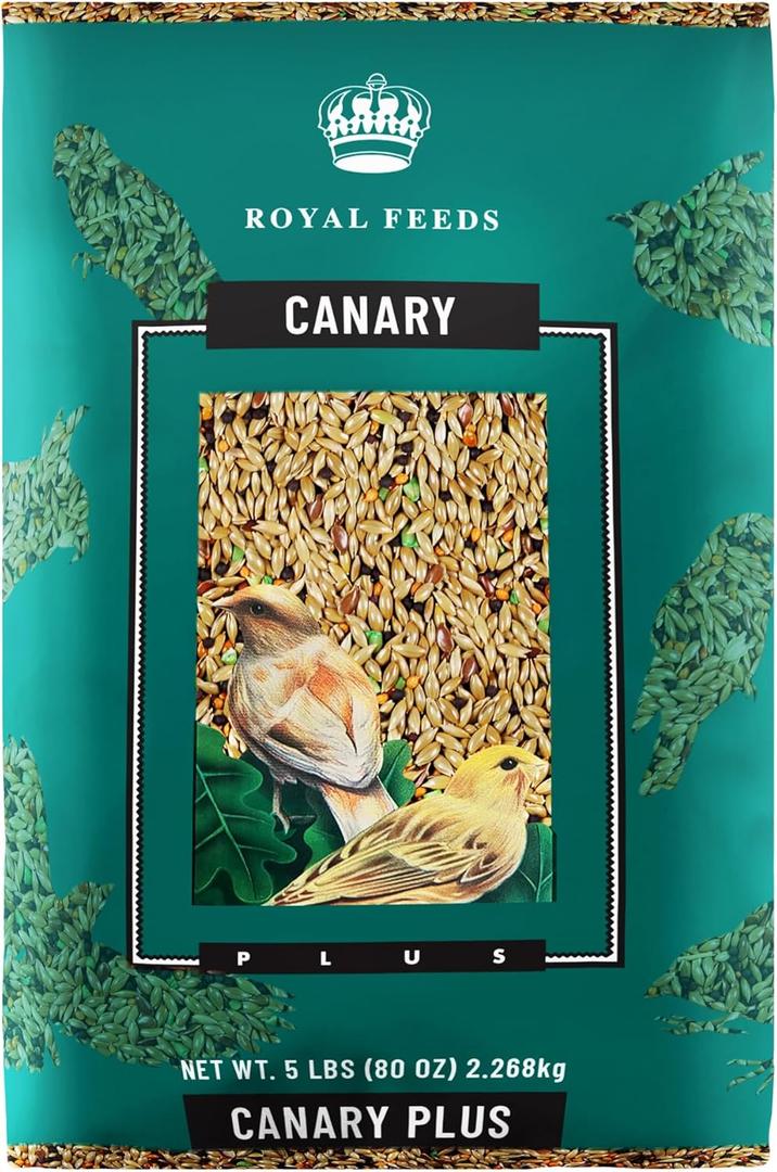 Canary Plus 5 Lbs, Premium Mixed Birdseed, Canary Bird Food with Essential Vitamins and Minerals, Healthy Balanced Nutrition, Supports Daily Energy & Growth, Bird Seed for Pet Birds