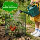 10 Pack Plant Protectors from Animals, 12''x12'' Metal Plant Cages for Outdoor Plants, Garden Plant Protector with Stakes & Zip Ties, Keep Rabbits Squirrels Out, Plant Cage for Flowers Vegetables