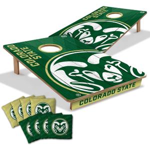YouTheFan NCAA 2 x 3 Wood Cornhole Game with Logo Bags (Colorado State Rams)
