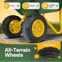 8 x VIVOHOME Kids Wheelbarrow Children Garden cart with Toddler Gardening Tool Set Child Wheel Barrel Outdoor Indoor Toys Gift Green