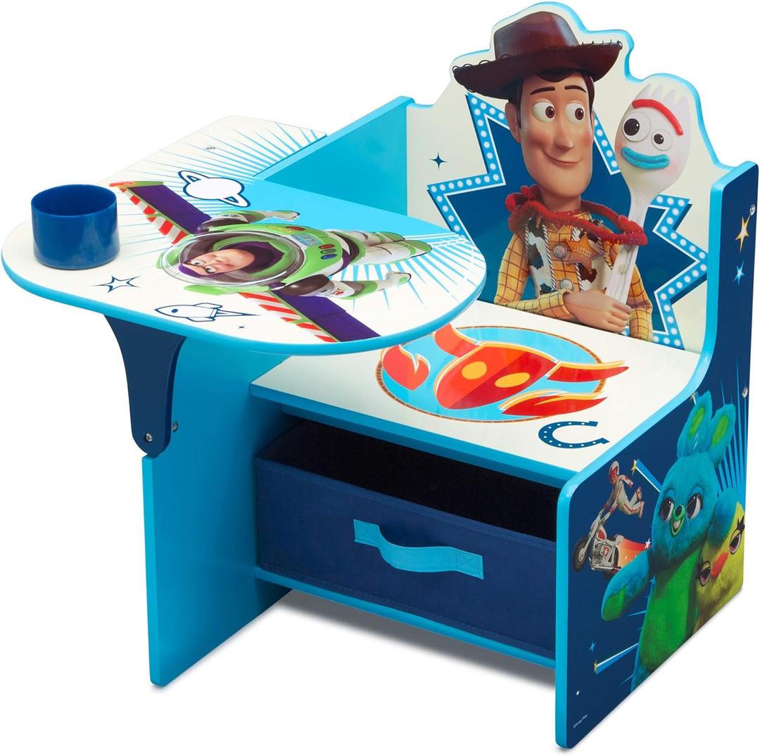 Delta Children Chair Desk with Storage Bin, Toy Story 4, 1 Count