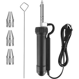 Solder Sucker with 3Nozzles Portable Electric Solder Tin Sucker,Automatic Desoldering Pump Vacuum AC110V 30W Electric Desoldering Gun Solder Removal Repair Super Strong Suction
