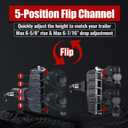 Adjustable Channel Mount, 6-7/16" Drop, 6-5/8" Rise (2" Receiver)