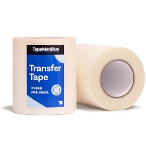 6" x 300' Roll of Clear Transfer Tape for Vinyl, Made in America, Vinyl Transfer Tape for Cricut Crafts, Decals, and Letters