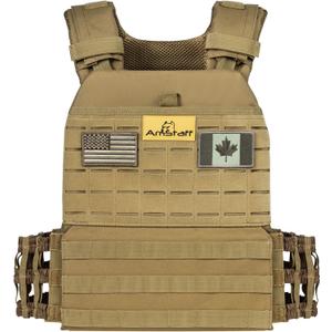 Amstaff Tactical Weighted Vest - Adjustable Weight Vests - Versatile Wearable Vest for Fitness Workouts, Strength and Endurance Training, Running