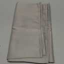 DONREN Light Grey Valance - Kitchen Valances for Small Window with Rod Pocket (2 Panels, 42 by 12 Inch)