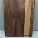 AZRHOM Walnut Wood Cutting Board, 20x15in X Large Wooden Chopping Boards with Deep Juice Groove and Side Handle, Thick Butcher Block for Kitchen Meat Cheese Gift for Wife Mom Gift Box