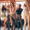 Mardi Gras Beads, 24PCS Metallic Colorful Bead Necklace Party Favors, 6 Kinds of 33" Beaded Necklace Costume Women Men Stuff, Festival Parade Throw Accessories for Wedding Birthday Celebrations