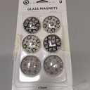 U Brands Glass Magnets - Moroccan Monochrome
