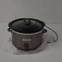 Crock-Pot Manual Design Series 4.5 Quart Slow Cooker with 3 Cook Settings, Removable Dishwasher and Oven Friendly Stoneware for Meal Prep, Cafe Mocha
