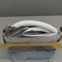 Portable Inflatable Shampoo Basin for Bedridden Elderly, Hair Washing Bowl with Drain Hose & Neck Support, PVC Inflatable Shampoo Bowl for Bedridden Patients, Disabled, Seniors, Kids, Home Care (Silver)