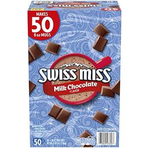 Pack of 2, Swiss Miss Milk Chocolate Flavor Hot Cocoa Mix, 1.38 oz. 50-Count, Best By: 12/17/2025