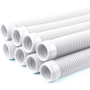 POOLWHALE Vacuum Hose/Replacement Pool Hose -1.5 8 Hoses for Pool,Spa (White)