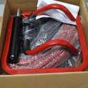 Garage Stool, Adjustable Height Swivel Work Mechanic Shop Stool with Backrest, Pneumatic Shop Chair for Home, Workshop, 300 LBS Capacity, 360 Rotation, Heavy Duty, Red