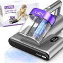 Bed Vacuum Cleaner Mattress Vacuum Cleaner,16Kpa Powerful Handheld Vacuums with UV-C Light & Double Dust Cup & High Heating & Ultrasonic & Anion for Bed Sofa (MV11,Purple)