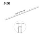 MECCANIXITY 1/4 Inch x 24 Inch 316 Stainless Steel Solid Round Rods Metal Lathe Bar Stock for DIY Craft 2 Pcs