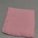 Handmade Pink Cloth Napkins Set of 6, 100% Cotton Napkins with Fringe, 18 x 18 Inches Soft Dinner Cloth Napkins Washable for Valentine's Day/Banquet/Weddings/Parties Table Decor(Pink)