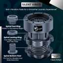 ORBON Anti Vibration Pads for Washing Machine | Durable Washing Machine Feet Anti Vibration | Anti Vibration Pad Washing Machine | Anti Vibration Washing Machine Support (Round Adjustable)