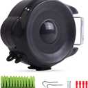 JS HANGER Retractable Clothesline Outdoor Indoor Laundry Line - 99 FT Double Lines Heavy Duty Wall Mounted Washing Line, Portable Clothes Drying Line with 24pcs Free Pegs (Black)