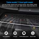 Grille Mesh Inserts for Tesla Model Y 2021-2025 Front Air Inlet Vent Grille Cover Replacement for Tesla Model Y Accessories (Detachable Version 3.0)