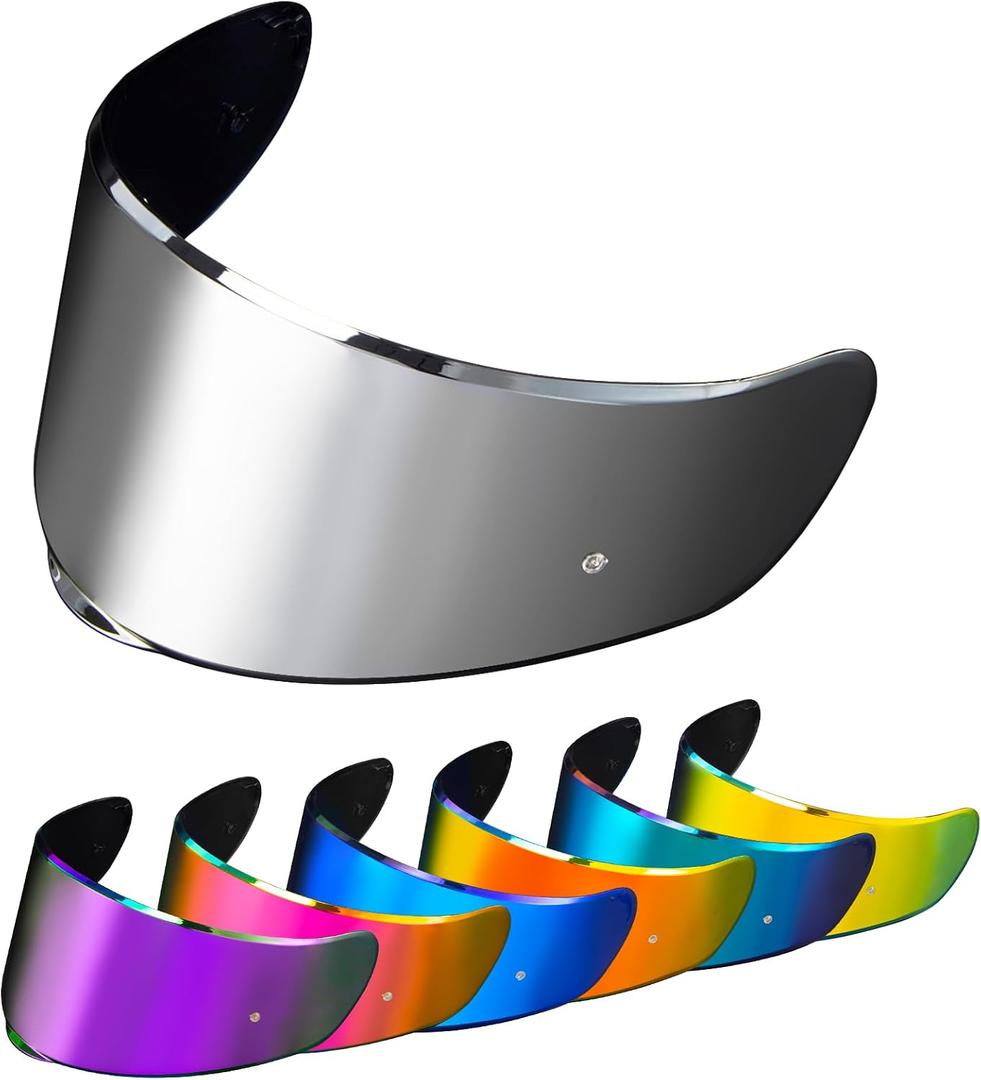 PSLER Sedici Strada 2 Visor - Sedici Strada 2 and Strada 3 Face Shield Motorcycle Helmet visor Accessories Replacement for LS2 FT2 VECTOR Sedici Strada 2 Strada 3 FF801 FF397Silver