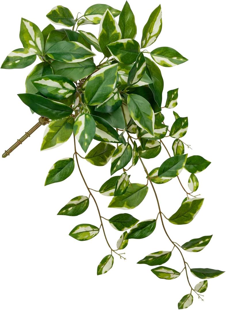 Oairse Artificial Hanging Plants Hanging Faux Pothos Vines Plants Fake Wall Plant Greenery Decor for Bedroom Bathroom Living Room Balcony Shelf Indoor Outdoor Dcor