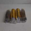 I00000 200 Pack Gold Plastic Cups, 9 Oz Elegant Clear Plastic Cups Gold Rimmed Disposable Glasses Fancy Disposable Party Cup Wedding Cup Drinking Tumblers Cocktail Glasses Perfect for Party