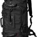 Travel Backpack Carry On Backpack Durable Convertible Duffle Bag Fit for 15.6 Inch Laptop for Men and Women hiking airplane shoes bag extendable three way uses multiple (Black)