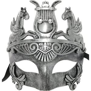 Ubauta Masculine Greek & Roman Soldier Masquerade Mask for Men Venetian Mask