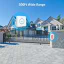 AMHEY Motion Sensor Door Chime, Wireless Motion Detector Alarm Indoor, Business Entry Alert Bell with Buzzer, Doorbell for Home/Garage Door/Store, USB/Battery Powered