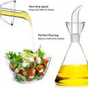 9 oz / 250 ml Glass All-Purpose Cruet, Glass Oil Decanter and Cruet (Cone-9 oz, Smooth surface)