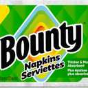 Bounty Paper Napkins, White, 200 Count, Packaging may vary