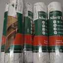 5 x Shelf Liners for Kitchen Cabinets 12in x 20FT Non Adhesive Drawer Liner Gold Floral Thickened Shelf Liner Paper Strong Non-Slip Easy to Clean for Tool Box Refrigerator with Knife and Tape Measure