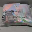 A Nice Night 6pcs Comforter Set,Black Girl Princess Mermaid with Green Tail Printed,Pink Gradient Glitter Rainbow Background Kids Bedding Set,Twin