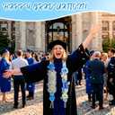 Graduation Money Lei Class of 2026 - Graduation Ribbon Lei with Secure Cash Pockets, 66'' Blue Hawaiian Flower Graduation Necklace for Women Men, Grad Gift & Party Accessories for High School College